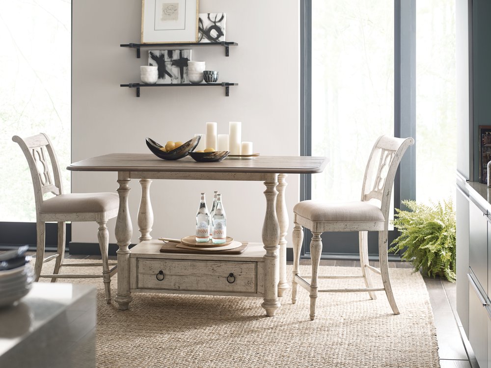 Kincaid Furniture - Weatherford Cornsilk Kendal Counter Height Side Chair - Set of 2 - 75-069C view 6