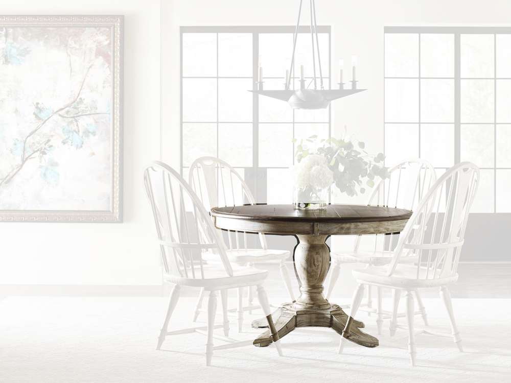 Kincaid Furniture - Weatherford - Cornsilk Milford Round Dining Table Pkg - 75-052P view 1