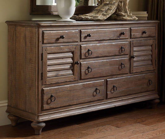 Kincaid Furniture - Weatherford Heather Ellesmere Dresser With Landscape Mirror - 76-160114 view 2