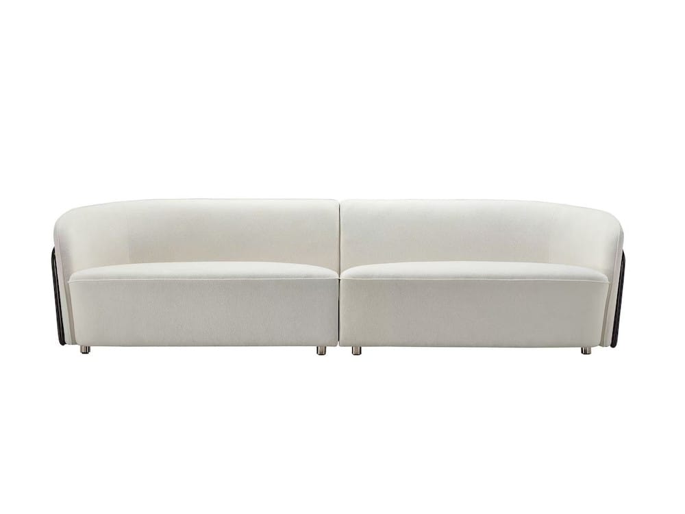Klaussner Furniture - Elan - Imperio 4-Seater Fabric Sofa With Golden Macassar Veneer Base - KLA-ELAN-ZSSF1013-4P view 2