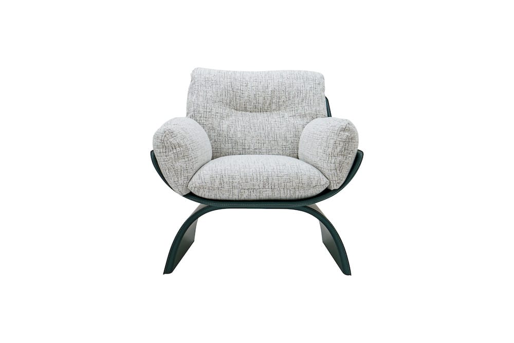 Klaussner Furniture - Elan - Spazio Light Gray Leather Lounge Chair - KLA-ELAN-ZS1002-9 view 2