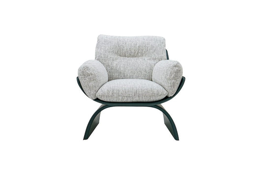 Klaussner Furniture - Elan - Spazio Light Gray Leather Lounge Chair - KLA-ELAN-ZS1002-9 view 2