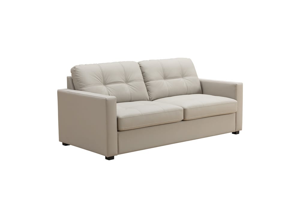 Klaussner Furniture - Skyline - Bellini Queen Leather Sleeper Sofa - KLA-SKY-25118+2.5SB-8850LIGHTGRAY view 3