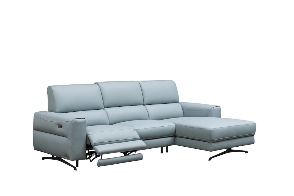 Klaussner Furniture - Skyline - Milano 3-Seater Power Recliner Sectional Sofa With Chaise view 3