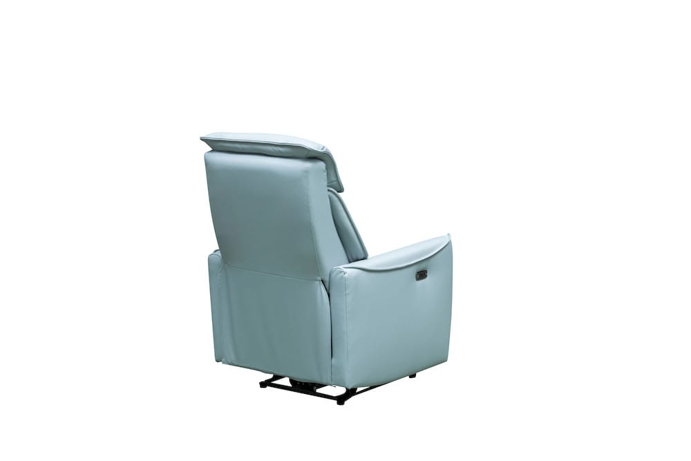 Klaussner Furniture - Skyline - Rilasso Leather Recliner - KLA-SKY-GM355A+1RP1NS81BLUE view 3