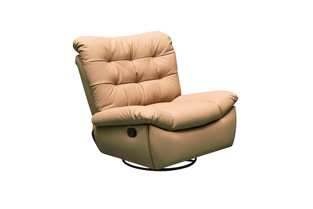 Klaussner Furniture - Skyline - Stella Swivel Glider Manual Recliner In Leather - KLA-SKY-SH339+1RGS-NS102BROWN view 3