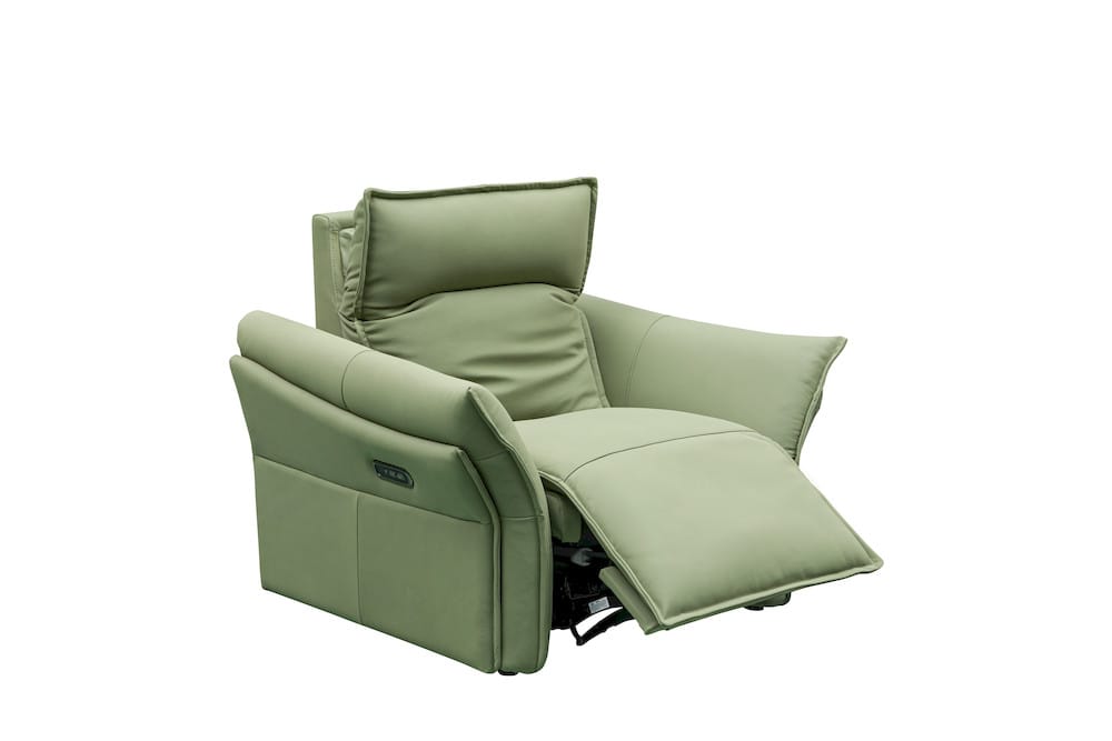Klaussner Furniture - Skyline - Vittoria Power Reclining Chair With Power Headrest & Footrest - KLA-SKY-GM056A+1RP2-32003GREEN view 3