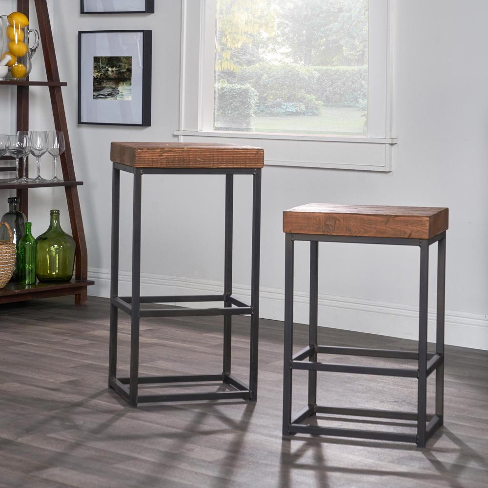 Kosas Home - Porter Reclaimed Pine Barstool - PL14763 veiw 6