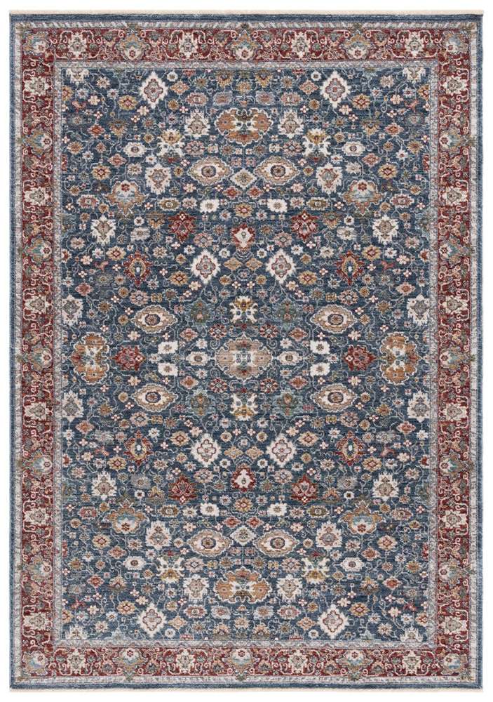 Lauren Ralph Lauren - Milltown Rug - 6-7in X 6-7in Round - Blue / Red veiw 1