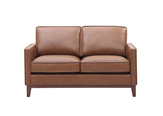 Leather Italia USA - 6803 Weston Loveseat 1015S Highland Saddle Leath - 9661-6803-021015S view 2