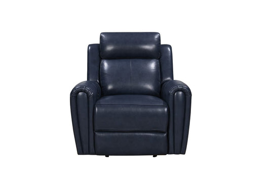 Leather Italia USA - E3215 Jonathan P1 Glider Recliner 7378Lv Blue - 4111-E3215G-017378LV view 2