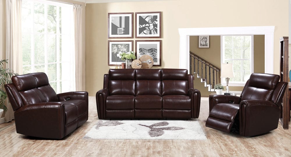 Leather Italia USA - E3215 Jonathan P1 Sofa 7030Lv Brown - 4111-E3215-037030LV view 3