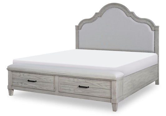 Legacy Classic Furniture - Belhaven Complete Queen Upholstered Panel Bed with Storage Footboard - 9360-4235K veiw 2