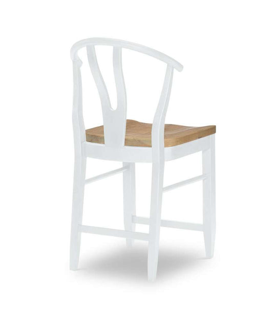 Legacy Classic Furniture - Franklin Wishbone Back Counter Height Chair, White (Set of 2) - N1564-945 veiw 2