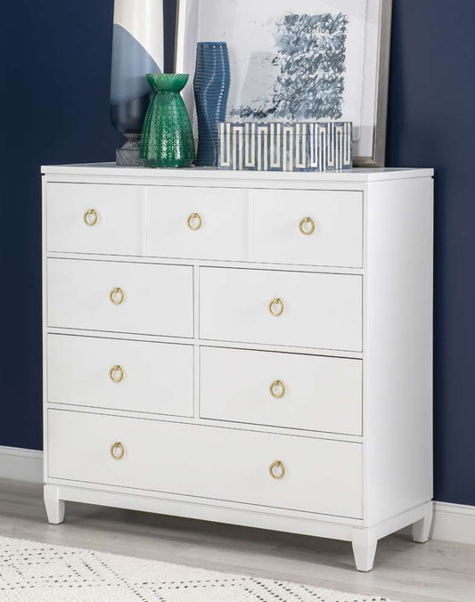 Legacy Classic Furniture - Summerland White Bureau White Finish - 1160-2400C veiw 2