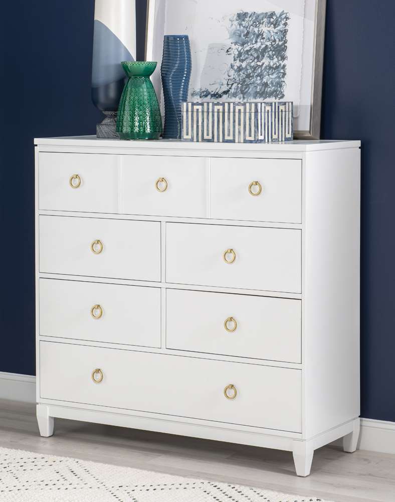 Legacy Classic Furniture - Summerland White Bureau White Finish - 1160-2400C veiw 2