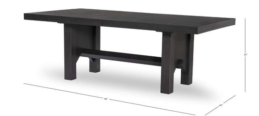 Legacy Classic Furniture - Westwood Complete Trestle Table - Black Oak - 1731-722K veiw 2