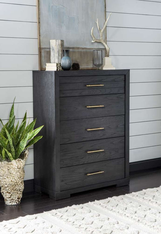 Legacy Classic Furniture - Westwood Dark Drawer Chest Dark Oak Finish - 1731-2200C veiw 2