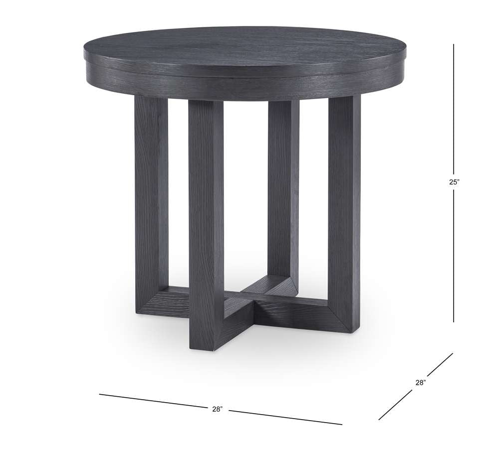 Legacy Classic Furniture - Westwood Dark Round Lamp Table Dark Oak Finish - 1731-508 veiw 3