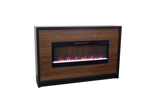 Legends Furniture - Aria 62 inch Fireplace Mantel in Black and Walnut - AR5480.SLS veiw 2