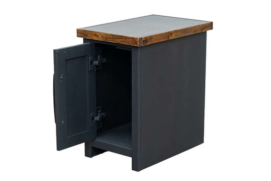 Legends Furniture - Bridgevine Home Essex 14 inch Chairside Table, No Assembly Required, Black and Whiskey Finish - ES4520.SWK veiw 2