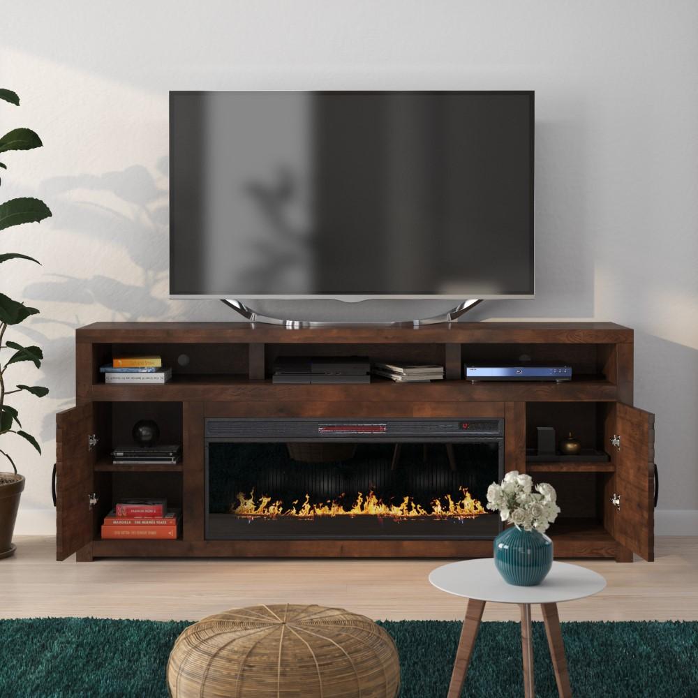 Legends Furniture - Sausalito 78in Fireplace Console - SL5401-WKY veiw 5