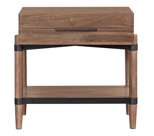 Legends Furniture - Tranquilty 26 inch One Drawer Nightstand in Walnut - ZTRN-7115 veiw 2