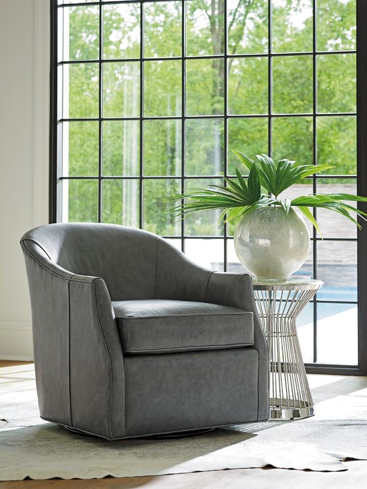 Lexington - Ariana Escala Leather Swivel Chair - LL7657-11SW-40 veiw 3