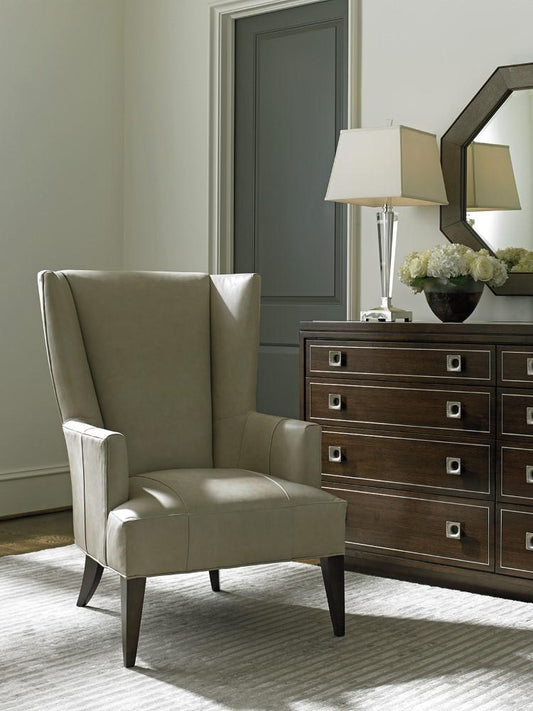 Lexington - MacArthur Park Brockton Leather Wing Chair - LL7658-11-40 veiw 2