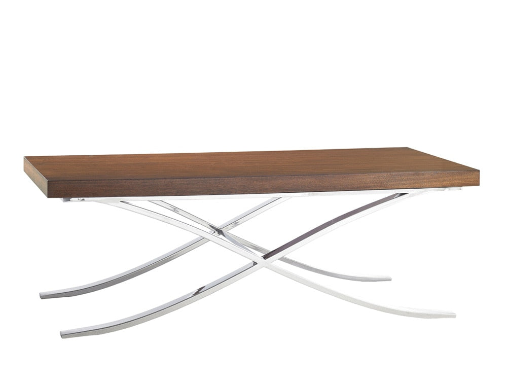 Lexington - Mirage Loren Cocktail Table, Polished Silver - 458-945C veiw 1