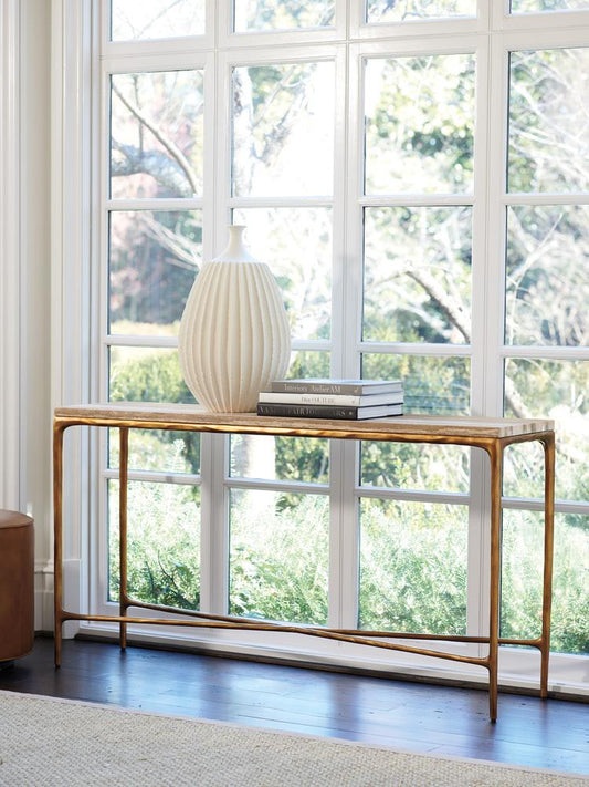 Lexington - Silverado Menlo Park Console With Stone Top, Montecito - 740-967 veiw 2