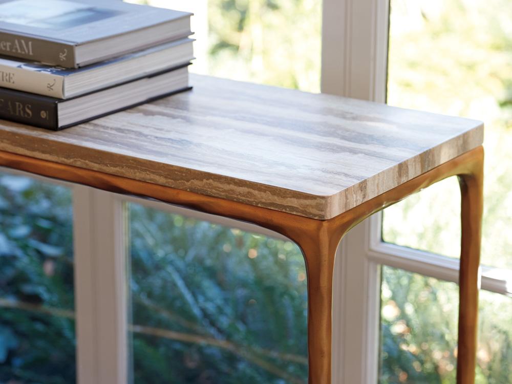 Lexington - Silverado Menlo Park Console With Stone Top, Montecito - 740-967 veiw 3