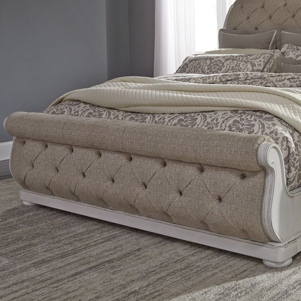 Liberty Furniture - Abbey Park - King California Sleigh Bed in White - 520-BR-CSL view 6