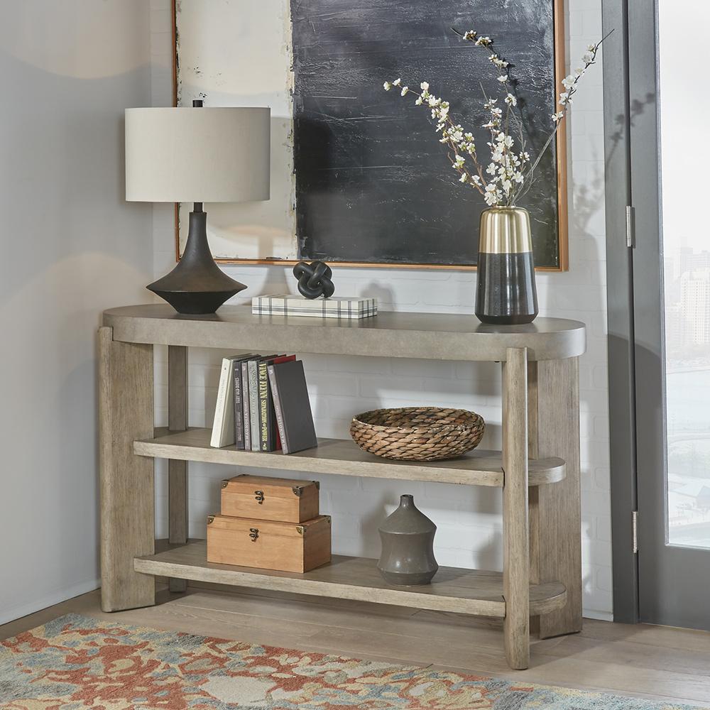Liberty Furniture - Affinity Sofa Table in Dusty Taupe w/ Concrete Tops - 674-OT1030 veiw 1