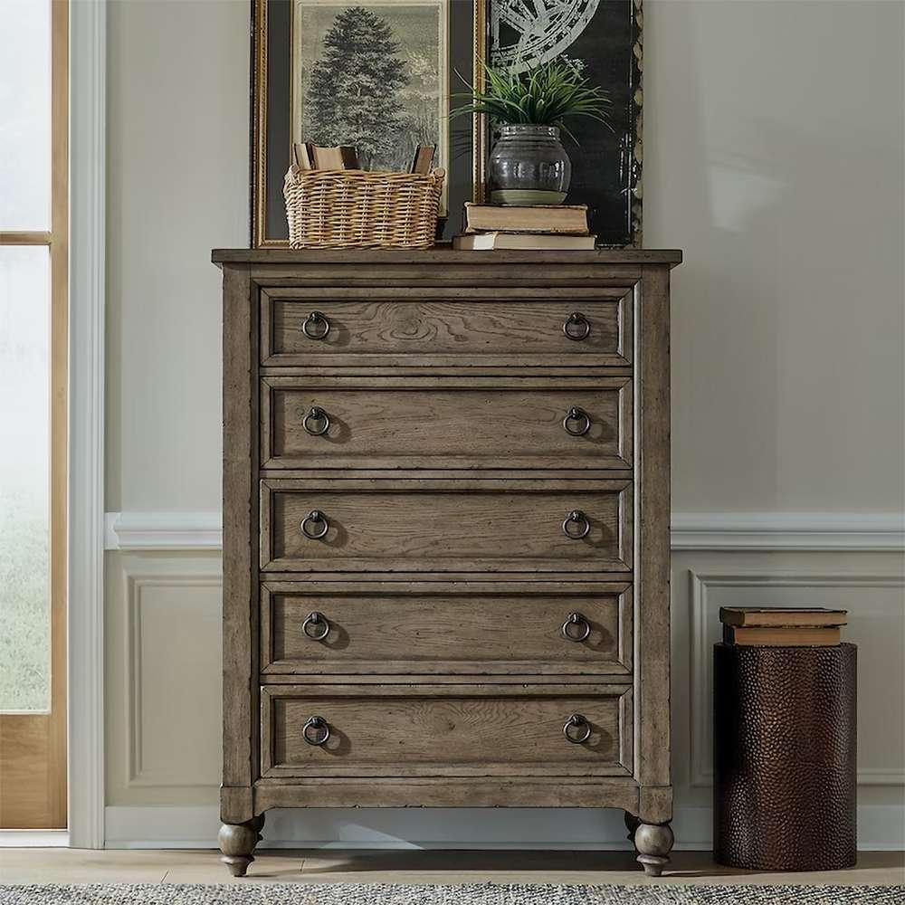 Liberty Furniture - Americana Farmhouse 5 Drawer Chest - 615-BR41 veiw 1