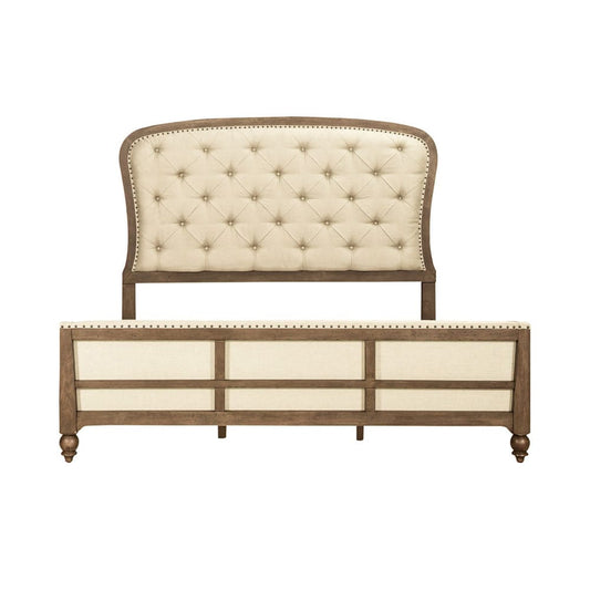 Liberty Furniture - Americana Farmhouse King Shelter Bed, 2 Bedside Chests - 615-BR-KSH2BSC view 2