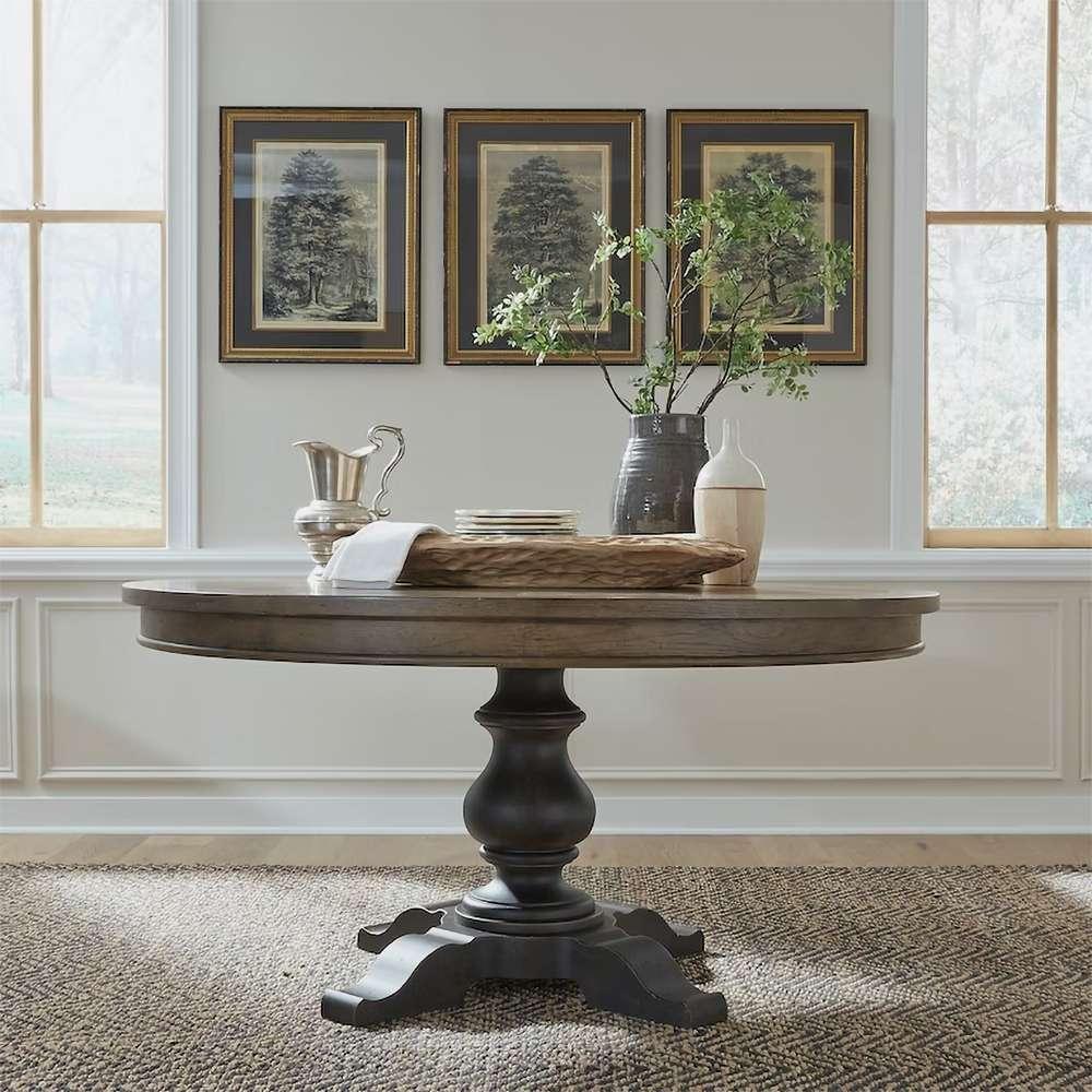 Liberty Furniture - Americana Farmhouse Pedestal Table - 615-DR-PED veiw 1