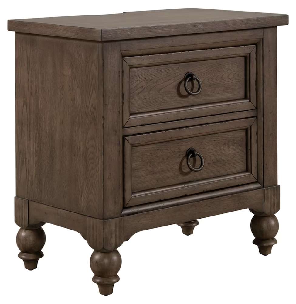Liberty Furniture - Americana Farmhouse Queen Shelter Bed, Dresser & Mirror, Chest, Night Stand - 615-BR-QSHDMCN veiw 5