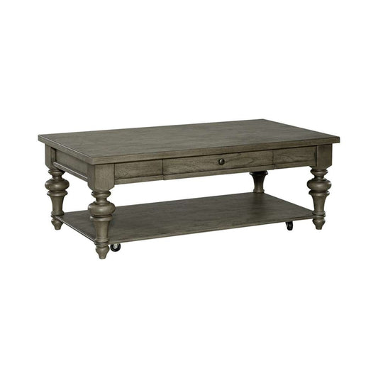 Liberty Furniture - Americana Farmhouse Rectangular Cocktail Table - 615-OT1010 veiw 2