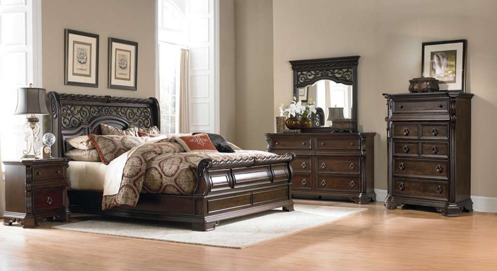 Liberty Furniture - Arbor Place 5 Piece King Sleigh Bedroom Set - 575-BR-KSLDMCN veiw 1