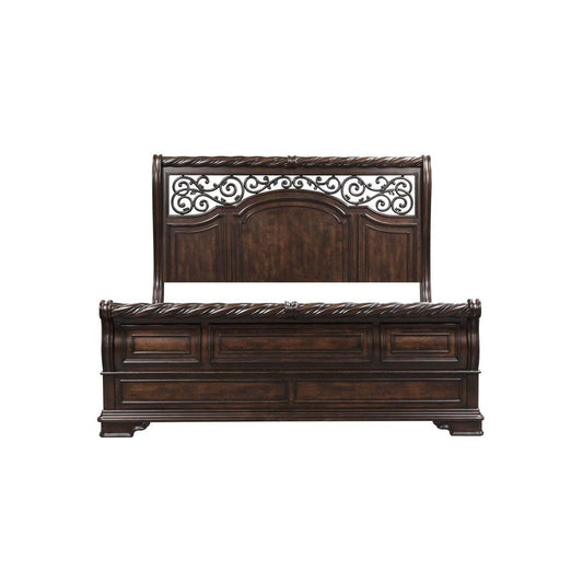 Liberty Furniture - Arbor Place - King California Sleigh Bed in Brown - 575-BR-KCS view 2