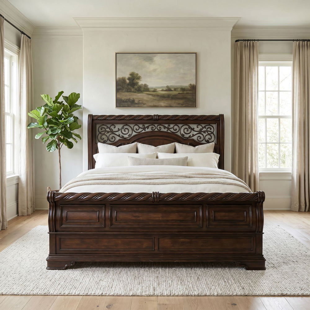 Liberty Furniture - Arbor Place King Sleigh Bed, 2 Nightstands - 575-BR-KSL2NS view 12