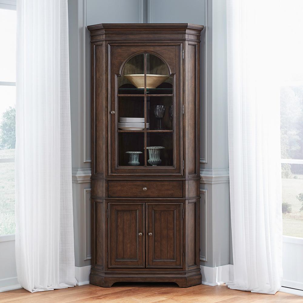 Liberty Furniture - Arden Road Corner Cabinet in Satin Cherry - 512-CC3884 veiw 1