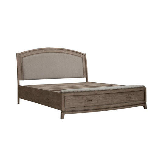 Liberty Furniture - Avalon King Uph Storage Bed, 2 Night Stands - 805-BR-KUS2NS view 2