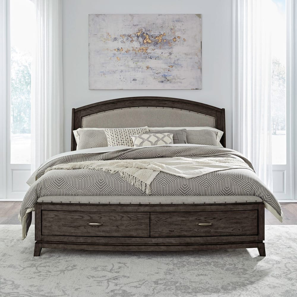 Liberty Furniture - Avalon King Uph Storage Bed, 2 Night Stands - 805B-BR-KUS2NS view 12