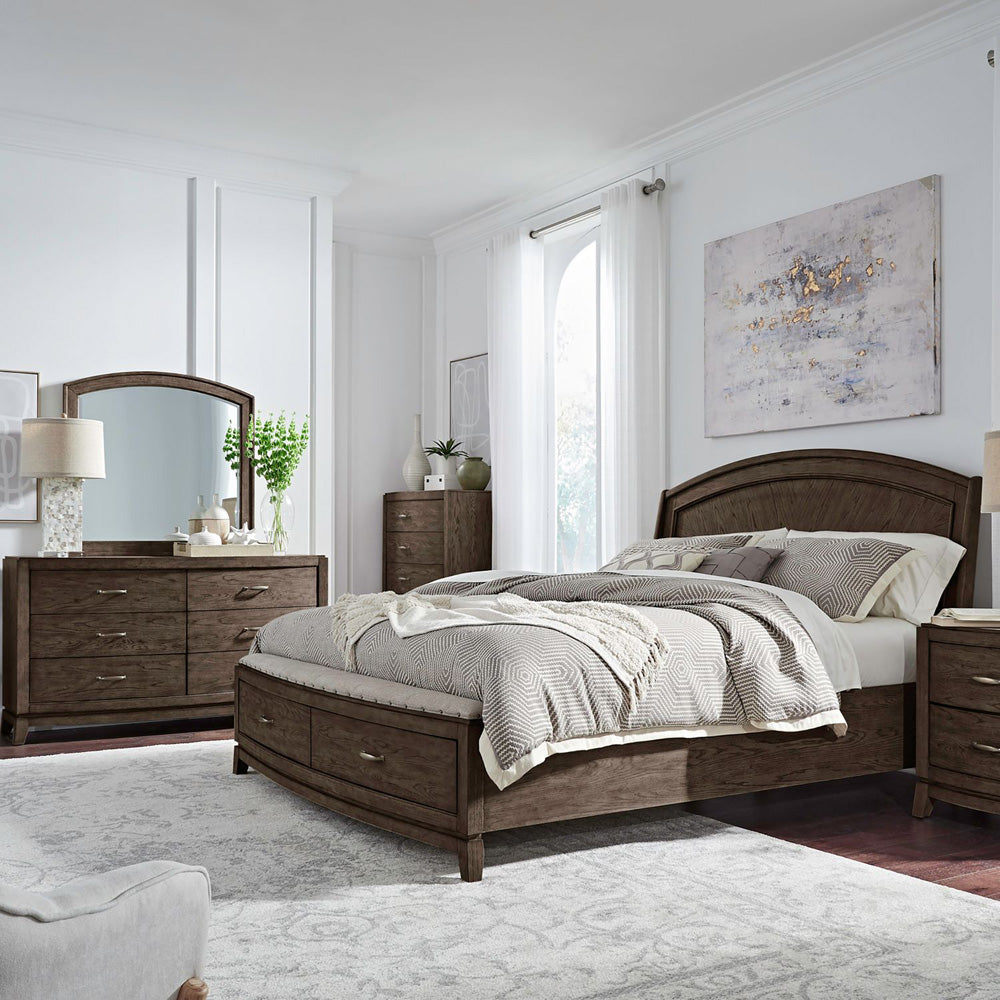 Liberty Furniture - Avalon Queen Panel Storage Bed, Dresser & Mirror, Chest - 805B-BR-QPBSDMC view 1