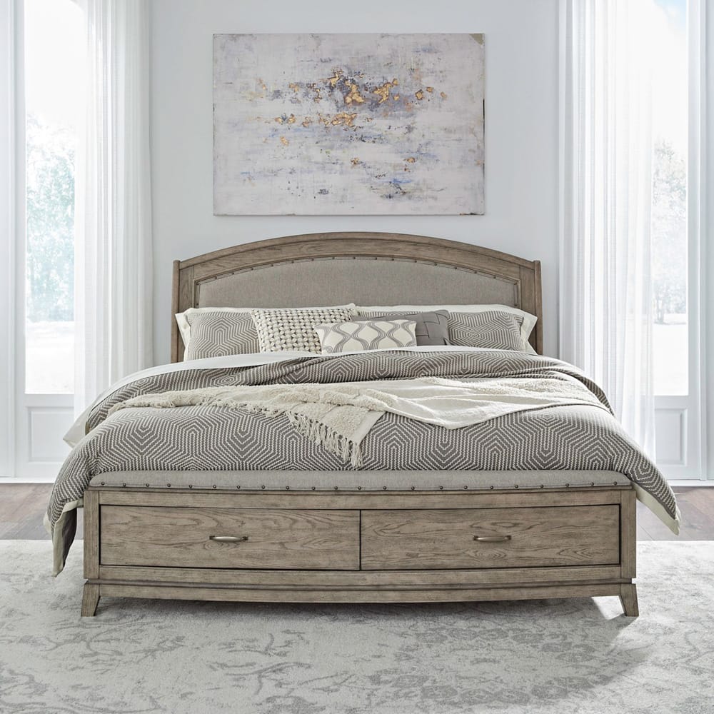 Liberty Furniture - Avalon Queen Uph Storage Bed, 2 Night Stands - 805B-BR-QUS2NS view 7