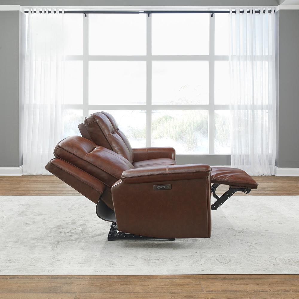 Liberty Furniture - Avery Sofa P2 - Cognac in Cognac Leather - 7001CG-32P veiw 2