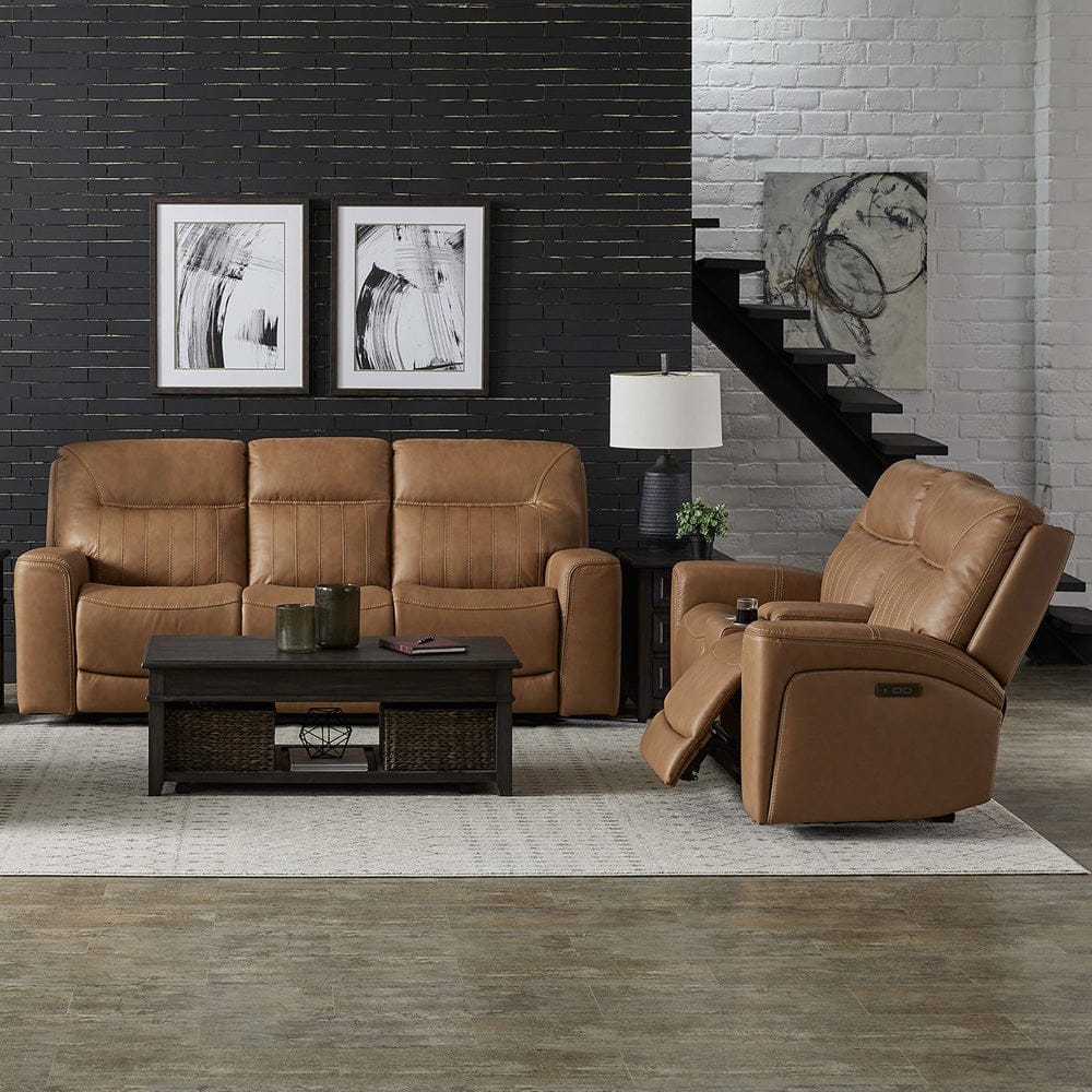 Liberty Furniture - Bennett - Sofa & Loveseat in Brown - 7009BU-UPH-SOLO view 1