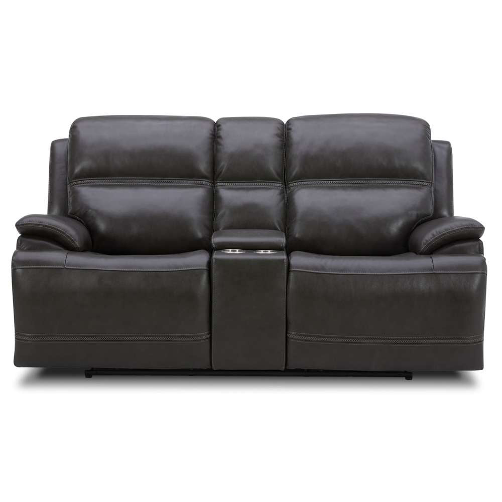 Liberty Furniture - Bentley Loveseat with Console P2 & ZG - Graphite - 7003GY-22P veiw 6